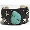 Image 1 : Old Pawn Navajo Turquoise Sterling Silver Cuff Bracelet - Emer Thompson