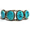 Image 1 : Old Pawn Turquoise Sterling Silver Cuff Bracelet - LW