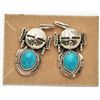 Image 1 : Old Pawn Turquoise Mud Head Earrings