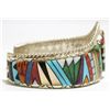 Image 2 : Zuni Multi-Stone Inlay Sun Face Sterling Silver Cuff Bracelet - Beavis Teslahate