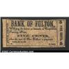 Image 1 : 1863 5¢ Bank of Fulton, Atlanta, GA, Fine+...