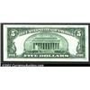 Image 2 : 1953 $5 Silver Certificate, Fr-1655, Gem C...