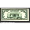 Image 2 : 1953B $5 Silver Certificate, Fr-1657, Gem...