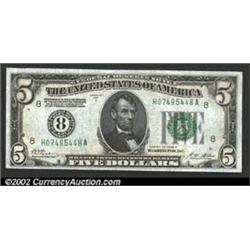 1928-A $5 Federal Reserve Note, Fr-1951-H,...