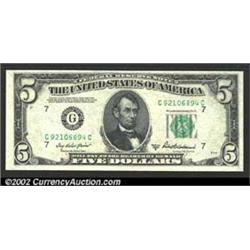 1950-B $5 Federal Reserve Note, Fr-1963-G,...