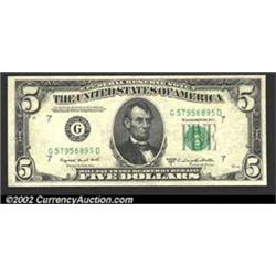 1950-C $5 Federal Reserve Note, Fr-1964-G,...