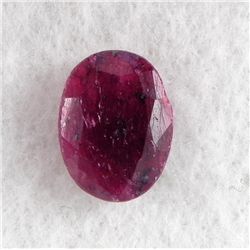 9.5ct Natural Ruby Gemstone Oval Faceted