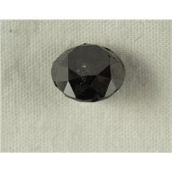 2.40 Carat Black Loose Diamond Opaque-A! Clarity