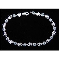 925 STERLING 4.55 CTW TOPAZ BRACELET
