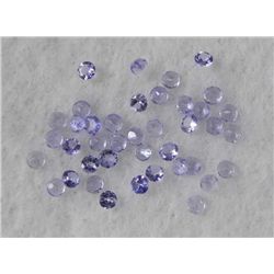 40 3.0ctw Natural Tanzanite Round Lt Purple Gemstone