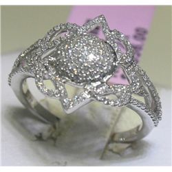 .40 Carat All Diamonds 14K White Gold Ring