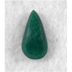 7.5ct Natural Emerald Gemstone Pear Faceted