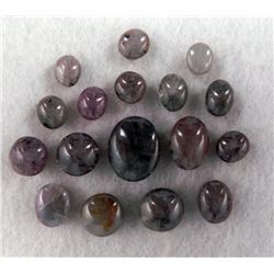 218ctw Natural Cabochon Star Sapphire Lot 17