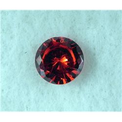 6.0 ct Natural Gemstone, Round Shaped Red