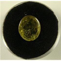 5.80 Carat Yellowish Green Garnet Gemstone