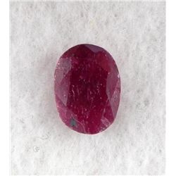 6ct Natural Ruby Gemstone Oval Faceted
