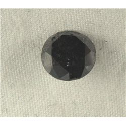 1.43 Carat Loose Black Diamond Opaque-A! Clarity
