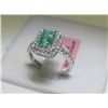 Emerald & 51 Diamonds 18K White Gold Ring M Christoff