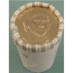 1 Bank Roll 2007-D UNC Jefferson Presidential Dollars