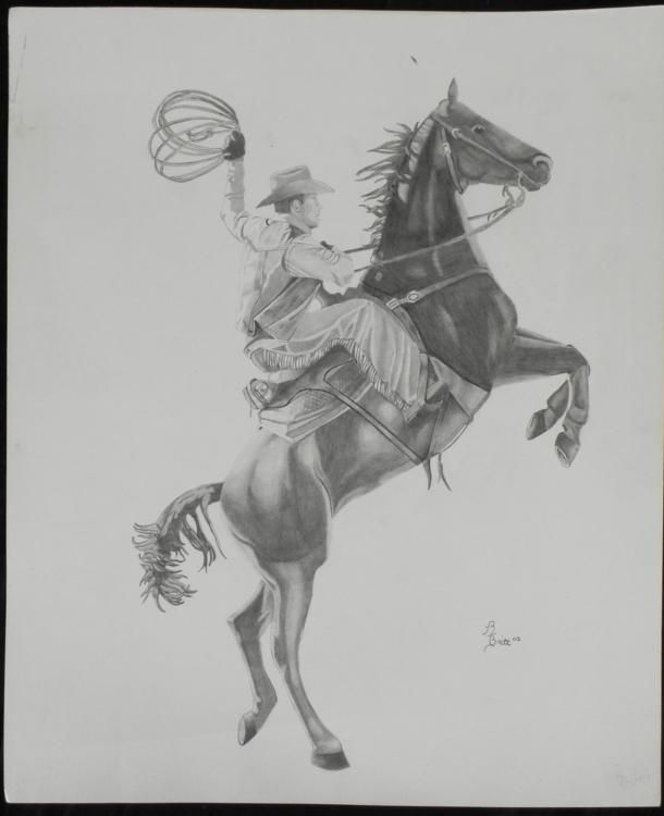 Britt 2003 Signed Original Pencil Drawing Britt 2003 Signed Original Pencil Drawing