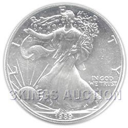 Uncirculated Silver Eagle 1989