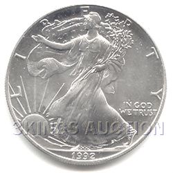 Uncirculated Silver Eagle 1992