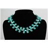 Image 1 : 505.32 CTW FRESHWATER PEARL WITH TURQUISE 18" BLUEGREEN