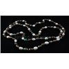 Image 2 : 455.85 CTW LONGSTRAND FRESHWATER PEARL 23" WHITE-GREEN-