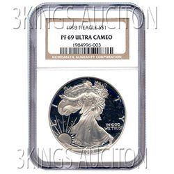 Certified Proof Silver Eagle PF69 1993