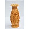 Image 1 : Haldu Wood Flower Vase size 10in.x4.5in.