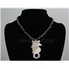 Image 1 : 144.30 CTW FRESHWATER CAPIZ PENDANT/MOTHER OF PEARL 24"