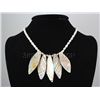 Image 1 : 210.44 CTW FRESHWATER CAPIZ PENDANT/MOTHER OF PEARL 24"