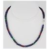 Image 1 : 174.63ctw Natural Multi-Color Rondelles Necklace