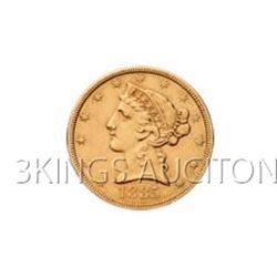 $5 Liberty Extra Fine Early Gold Bullion