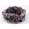 Image 1 : 252.56 CTW CHIPPED STONE 6" AMETHYST BRACELET