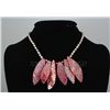 Image 1 : 184.60 CTW FRESHWATER CAPIZ PENDANT/MOTHER OF PEARL 24"