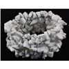 Image 1 : 367.90 CTW CHIPPED STONE 6" WHITE TURQUOISE BRACELET