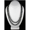 Image 1 : 445.49 CTW LONGSTRAND FRESHWATER PEARL 23" BLACK NECKLA