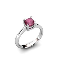 Ruby 1.05ctw Ring 14kt White Gold