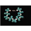 Image 1 : 198.21 CTW FRESHWATER PEARL WITH TURQUISE 6" BLUEGREEN