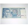 Image 1 : 1990 YUGOSLAVIA 500 DINARA NOTE BOOK VALUE $125.00 *EXTREMELY RARE AU HIGH GRADE NOTE*!!