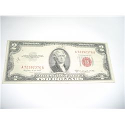 1953 SERIES B $2 RED SEAL NOTE *SERIAL #A72392376A*!!