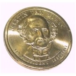PRESIDENT $1 MARTIN VAN BUREN DOLLAR COIN *RARE MS-65 UNC HIGH GRADE*!!