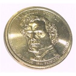 PRESIDENT $1 FRANKLIN PIERCE DOLLAR COIN *RARE MS-65 UNC HIGH GRADE*!!