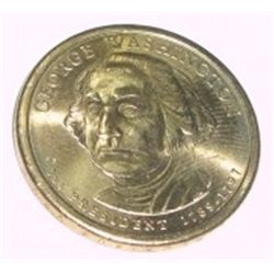 PRESIDENT $1 GEORGE WASHINGTON DOLLAR COIN *RARE MS-65 UNC HIGH GRADE*!!