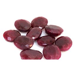 Natural 173 ctw Ruby Oval (10) Stone