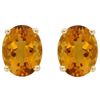 Image 1 : Genuine 2.50 ctw Citrine Oval Stud Earrings 14kt