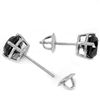 Image 1 : Genuine 1.50 ctw Black Diamond Stud Earrings 14kt