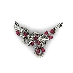 Genuine 12.25 g Garnet Oval .925 Sterling Pendant