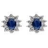 Image 1 : Genuine 2.00 ctw Sapphire Earring 14k 1.9g